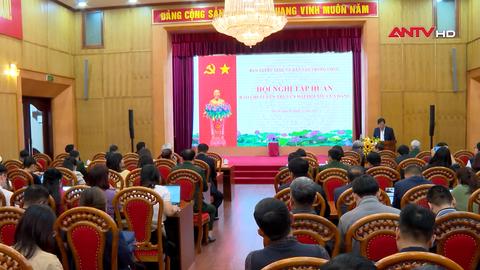Hội nghị tập huấn công tác tuyên truyền Đại hội XIV của Đảng