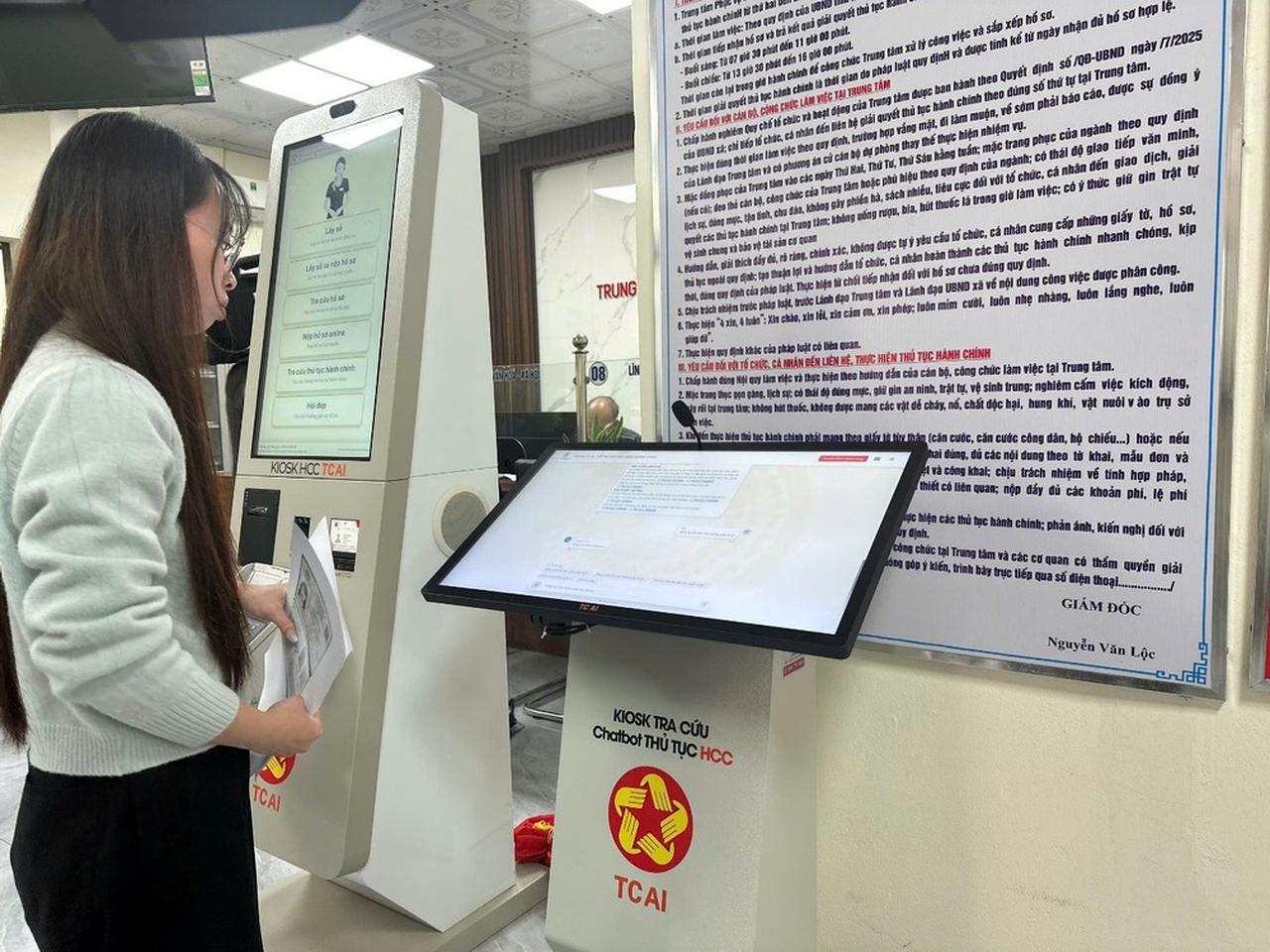 Ứng dụng Kiosk AI vào giải quyết thủ tục hành chính