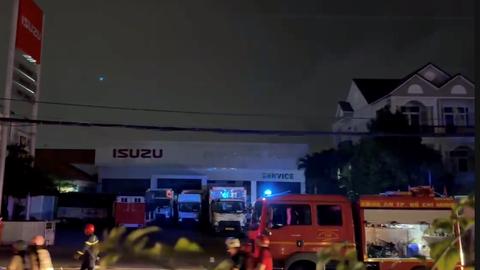 Cháy lớn tại Công ty phụ tùng ô tô ở TP Hồ Chí Minh