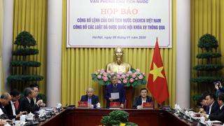 Công bố Lệnh của Chủ tịch nước về 12 luật, pháp lệnh