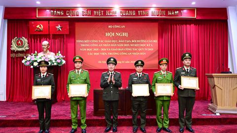 Tổng kết công tác giáo dục, đào tạo, bồi dưỡng cán bộ trong CAND 