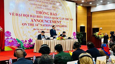 Thông báo về Đại hội Đảng XIV tới các Cơ quan đại diện ngoại giao, Tổ chức quốc tế