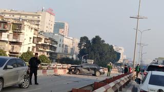 Tai nạn liên hoàn trên cầu vượt Ngã Tư Vọng, 1 người tử vong