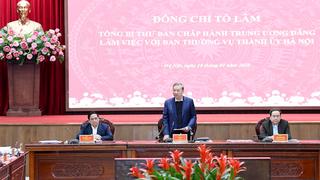 Tổng Bí thư Tô Lâm làm việc với Ban Thường vụ Thành ủy Hà Nội 