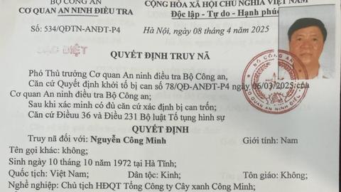 Đề nghị truy tố vắng mặt Chủ tịch Công ty Cây xanh Công Minh Nguyễn Công Minh