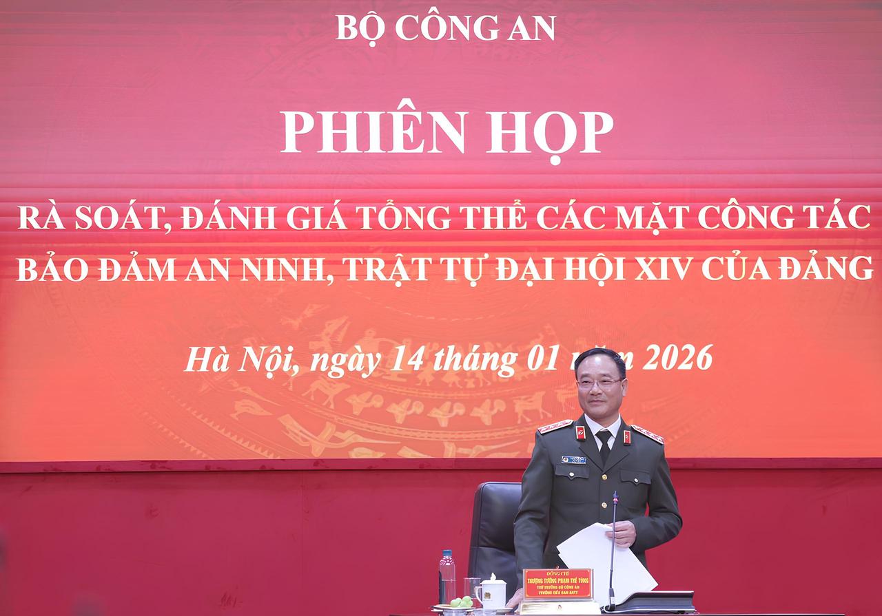 Toàn lực lượng Công an triển khai cấp độ cao nhất, bảo vệ tuyệt đối an toàn Đại hội XIV của Đảng