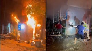 Cảnh sát giao thông dũng cảm cứu 11 người trong đám cháy nhà