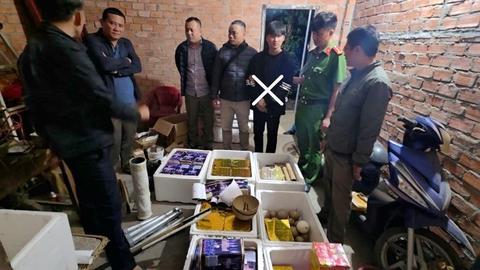 Thanh niên sản xuất gần 2 tạ pháo để bán kiếm lời 