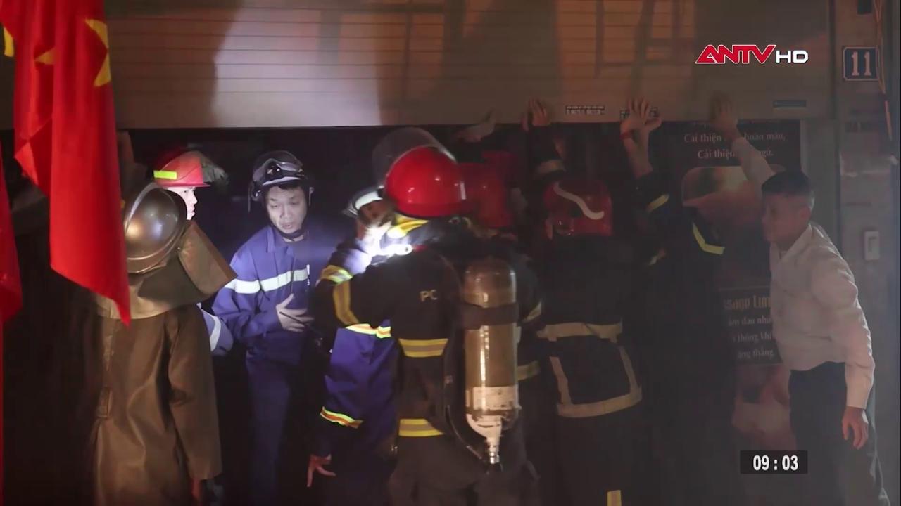 Cháy cơ sở massage trong đêm ở phường Vĩnh Tuy 