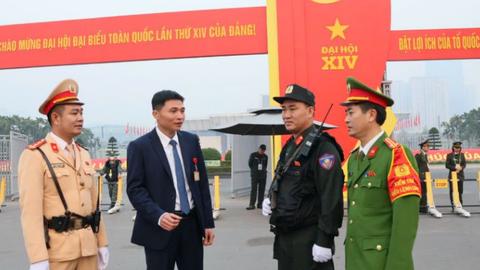 Đảm bảo an ninh trật tự, an toàn giao thông xuyên suốt Đại hội XIV của Đảng