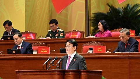 Diễn văn khai mạc Đại hội XIV của Đảng do Chủ tịch nước Lương Cường trình bày