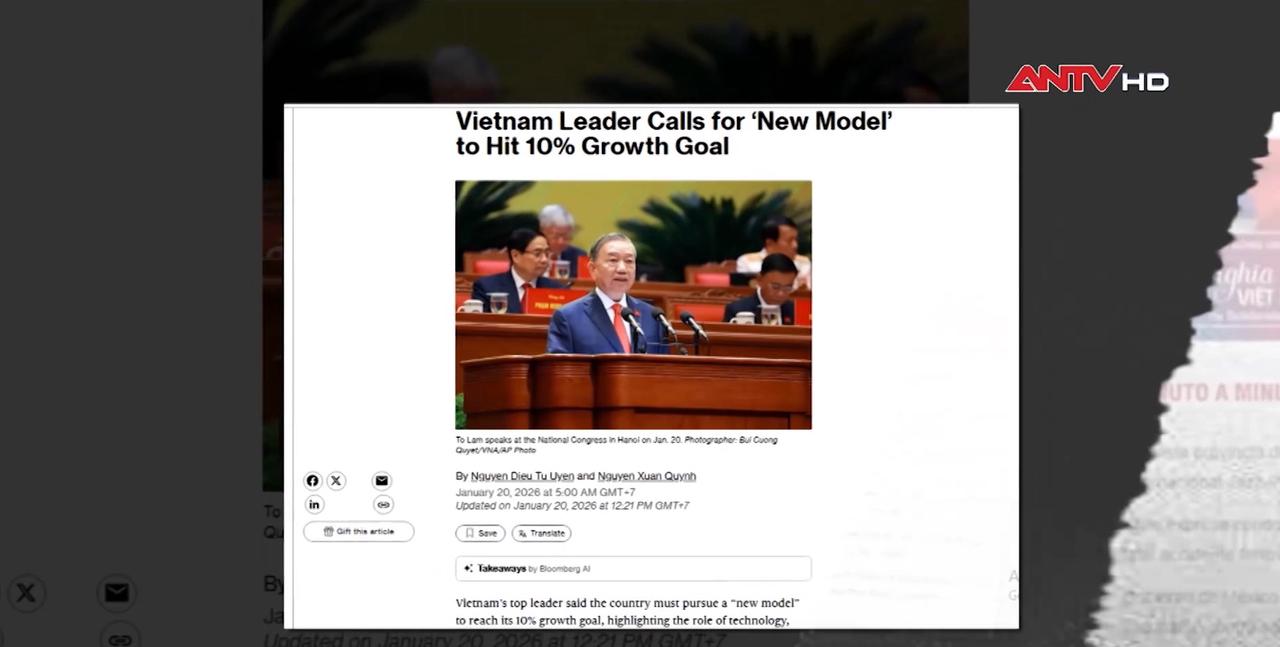 Truyền thông quốc tế đưa tin về Đại hội XIV của Đảng Cộng sản Việt Nam 