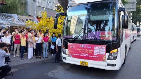  “Chuyến xe mùa xuân” sẽ đưa 2.000 người lao động về quê đón Tết