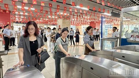 Hiệu quả khi áp dụng vé điện tử trên đường sắt đô thị 