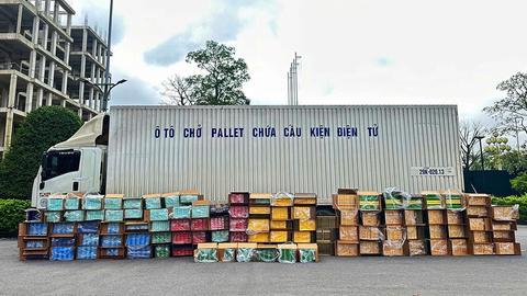 Truy đuổi xe tải chở số lượng lớn thuốc lá lậu tại Quảng Trị