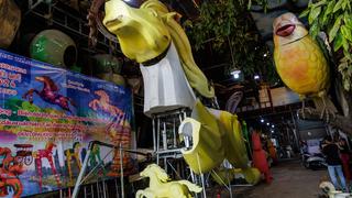 Gấp rút hoàn thiện linh vật cho đường hoa Tết Nguyễn Huệ 