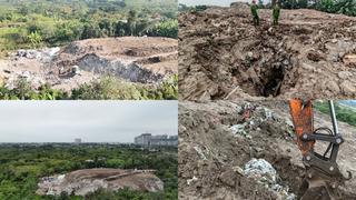 Làm rõ vụ đổ trộm chất thải xây dựng trên đất nông nghiệp