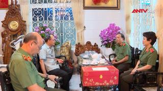 Thứ trưởng Đặng Hồng Đức thăm, chúc Tết gia đình các đồng chí nguyên lãnh đạo Bộ Công an