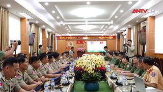 Công an 4 tỉnh của nước Lào và Campuchia thăm, chúc Tết Công an Quảng Ngãi