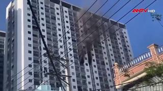 Cháy lớn tại chung cư ở Nam Nha Trang