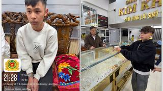 Truy xét nhanh 2 đối tượng cướp giật tại tiệm vàng đêm mùng 1 Tết