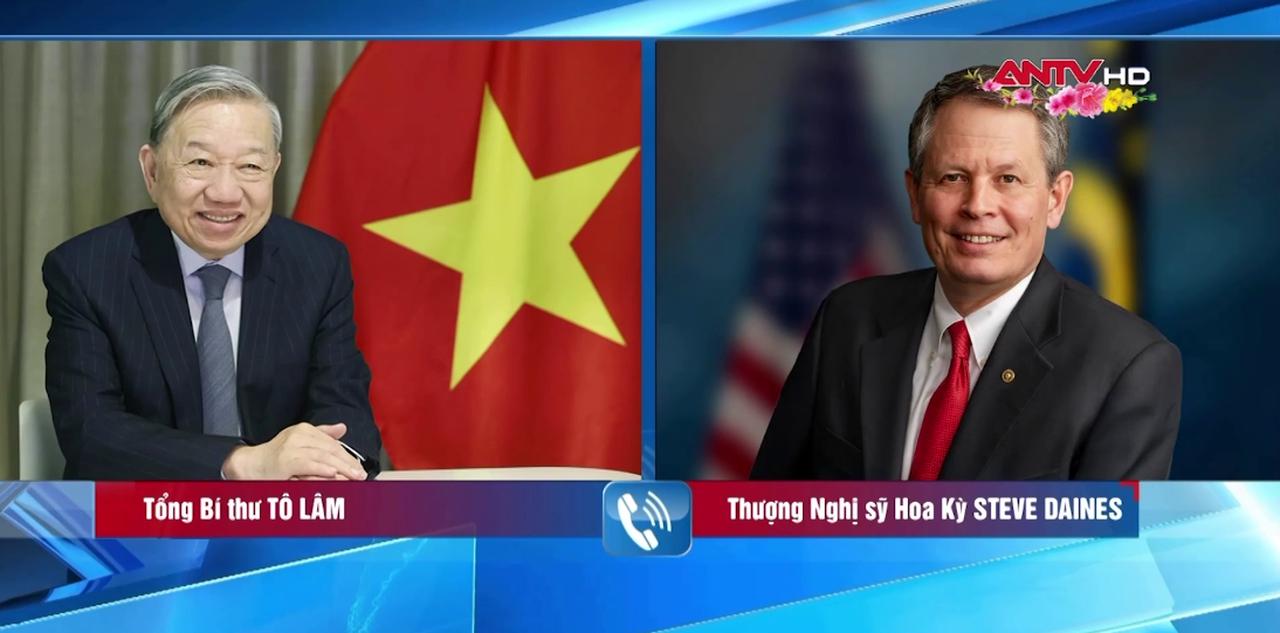 Tổng Bí thư Tô Lâm điện đàm với các nghị sĩ Hoa Kỳ