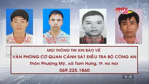Công an Phú Thọ truy nã 4 đối tượng