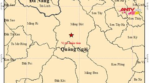 Liên tiếp xảy ra 6 trận động đất tại xã Măng Bút, tỉnh Quảng Ngãi