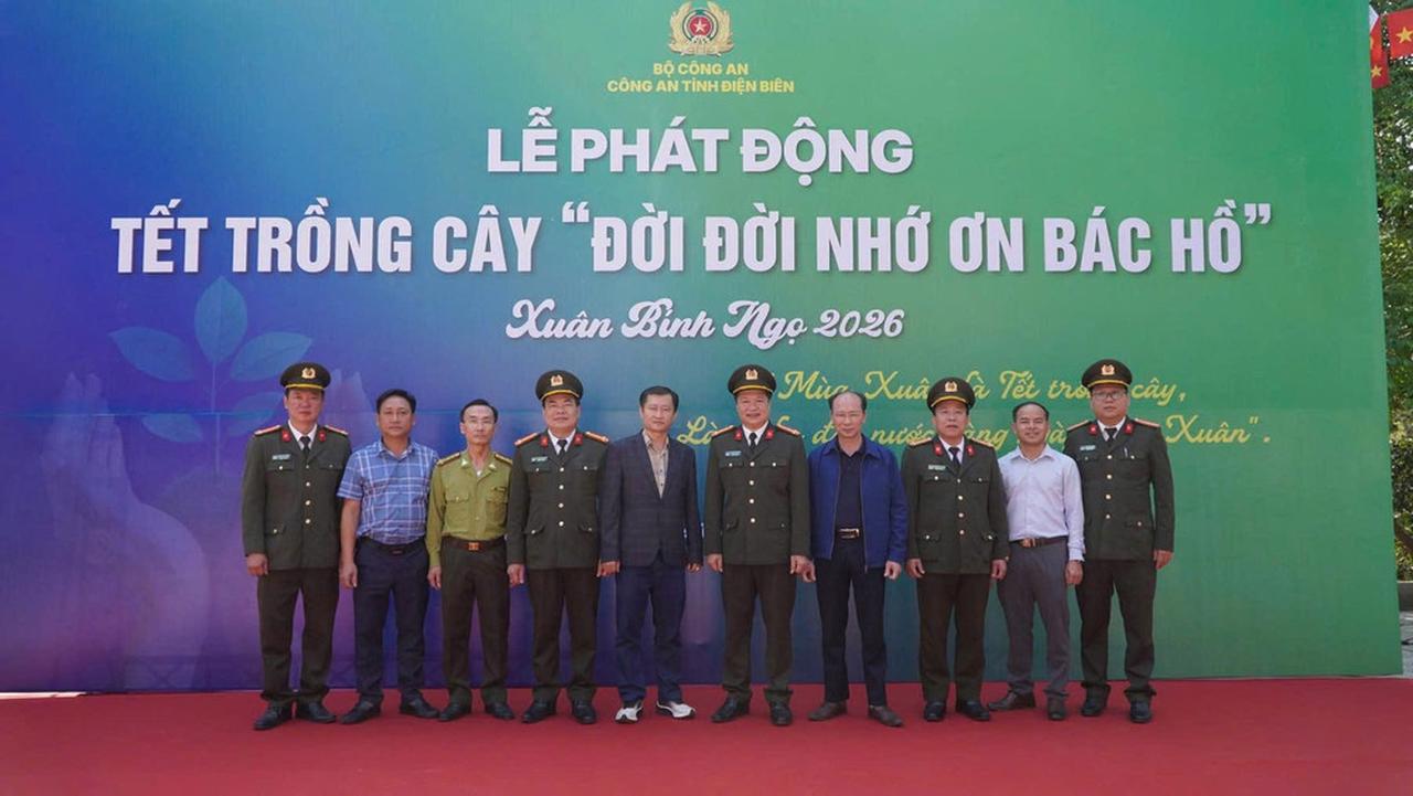Công an tỉnh Điện Biên phát động Tết trồng cây Xuân Bính Ngọ 2026