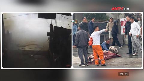 Nổ bình nén khí do hàn xì khiến 2 người thương vong