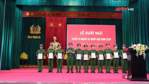 Công an tỉnh Đắk Lắk tổ chức Lễ xuất ngũ cho chiến sĩ nghĩa vụ 