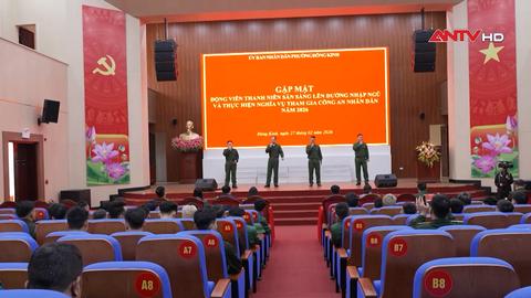 Sẵn sàng lên đường thực hiện nghĩa vụ Công an nhân dân