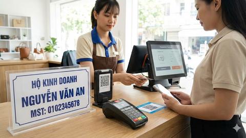 Tài khoản ngân hàng của hộ kinh doanh phải đúng tên đăng ký