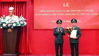 Lễ thông báo Kết luận của Bộ Chính trị và công bố Quyết định của Thủ tướng Chính phủ về công tác cán bộ 