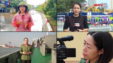 Những bông hoa phía sau ống kính