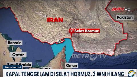 Chìm tàu tại eo biển Hormuz, 3 thủy thủ Indonesia mất tích