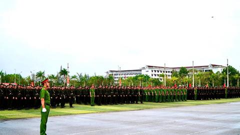 Khai giảng khóa huấn luyện chiến sĩ mới 