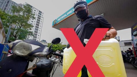 Cảnh sát PCCC cảnh báo tình trạng tích trữ xăng, dầu trong gia đình