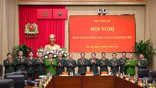 Hội nghị bàn giao công tác của lãnh đạo Bộ Công an