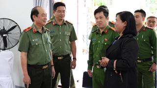 Kiểm tra công tác bảo đảm ANTT tại các điểm bầu cử