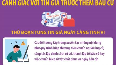 Cảnh giác với tin giả trước thềm bầu cử
