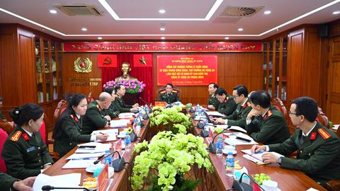 Thứ trưởng Lê Quốc Hùng làm việc tại Cơ quan Ủy ban Kiểm tra Đảng ủy Công an TƯ