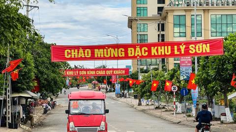 Đặc khu Lý Sơn chào đón Ngày hội non sông 