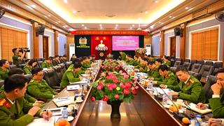 Thứ trưởng Lê Quốc Hùng làm việc với Học viện Cảnh sát nhân dân