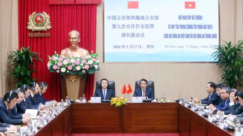 Hội nghị cấp Bộ trưởng Việt Nam – Trung Quốc về hợp tác phòng, chống tội phạm lần thứ 9