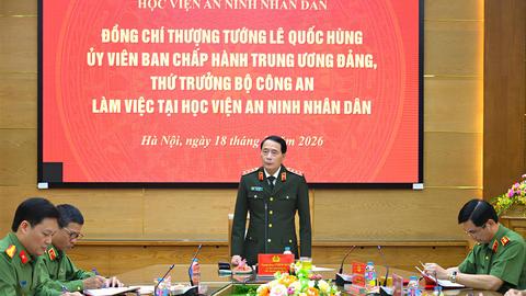Xây dựng Học viện An ninh nhân dân xứng đáng là cơ sở giáo dục đại học kiểu mẫu 