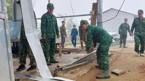 Mưa đá gây thiệt hại nhiều nhà dân ở xã Pa Ủ, Lai Châu