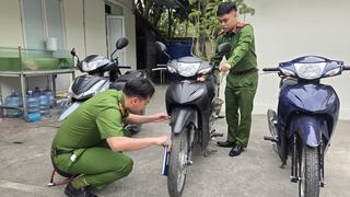 Triệt phá băng nhóm phá khóa trộm xe máy cực nhanh