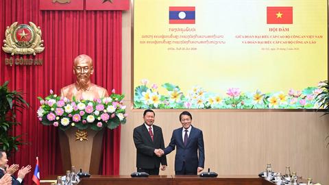 Tiếp tục làm sâu sắc quan hệ hợp tác giữa Bộ Công an Việt Nam và Bộ Công an Lào