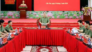 Thượng tướng Phạm Thế Tùng làm việc với Công an các tỉnh, thành phố vùng Tây Nam Bộ